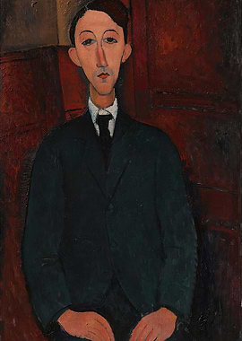 Portrait of a Man in a Suit, amedeo modigliani art
