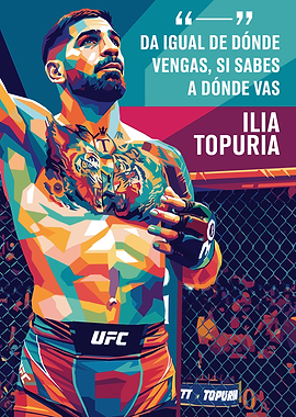 Ilia Topuria UFC Pop Art