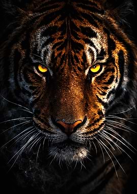 Intense Tiger Portrait