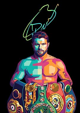 Canelo Alvarez Boxing Champion Pop Art