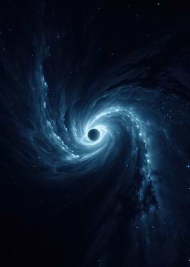 Black Hole Swirling Nebula