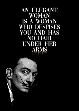 Salvador Dali Quote Poster