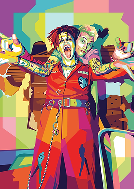 Yungblud and Machine Gun Kelly Pop Art