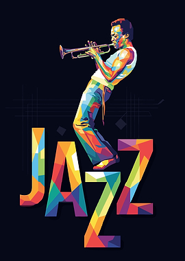 Miles Davis Playing Trumpet