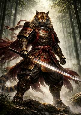 Samurai Tiger Warrior