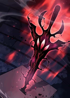 Demonic Sword with Red Aura