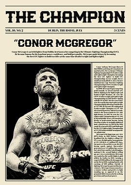 Conor McGregor Champion Poster