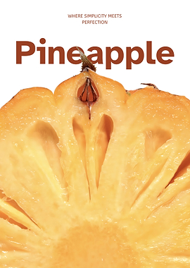 Pineapple Perfection – Minimal Tropical Fruit Poster