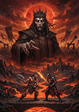 Epic Fantasy Battle Scene