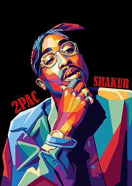 Tupac Shakur Pop Art Portrait