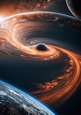 Black Hole and Planets
