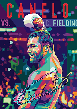 Canelo vs. C. Fielding Pop Art