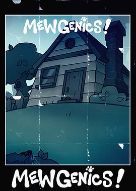Mewgenics! Cartoon House Poster