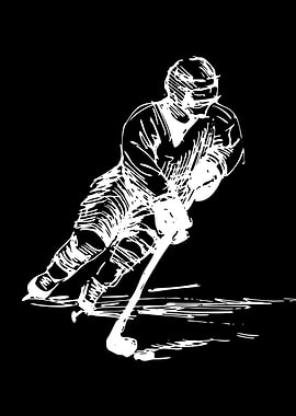 Hockey Player Sketch