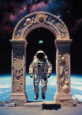 Astronaut in Space Archway