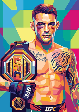 Dustin Poirier UFC Champion Pop Art