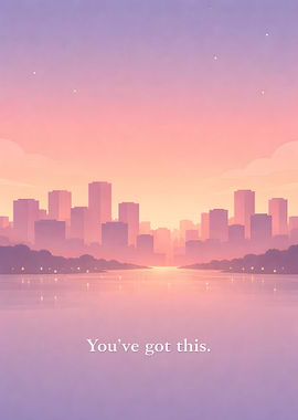 Inspirational Cityscape at Sunset