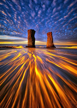 Dramatic Seascape at Sunset