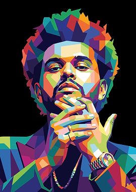The Weeknd Pop Art Portrait