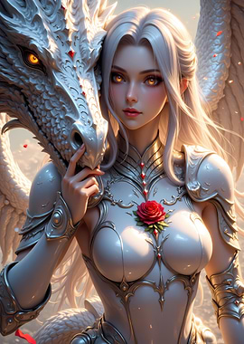 Woman with White Dragon
