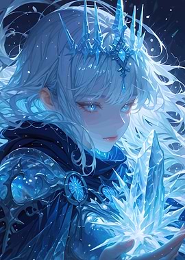 Ice Queen with Crystal Crown