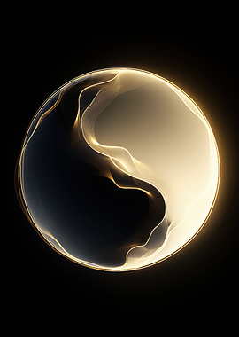 Abstract Yin Yang Orb