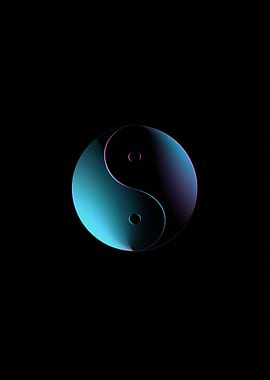 Abstract Yin Yang Symbol