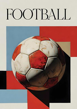 Football with Geometric Background