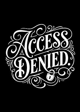 Access Denied Lock Illustration