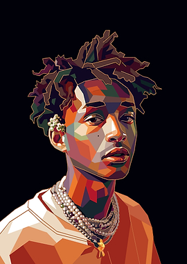 Jaden Smith Pop Art Portrait