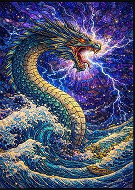 Dragon in a Cosmic Storm