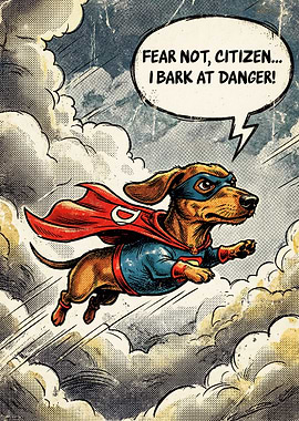 Super Cool Dachshund Comic