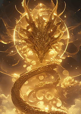 Golden Dragon Celestial Being