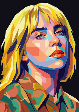 Billie Eilish Pop Art Portrait