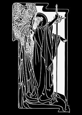 Angel with Sword and Wing