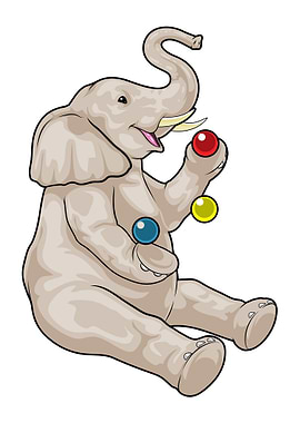 Elephant Juggler Juggle
