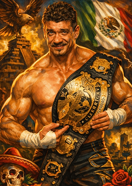 Eddie Guerrero Championship Painting