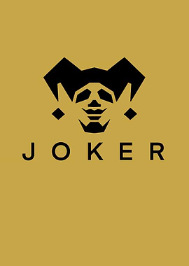 Joker Face Logo with Text