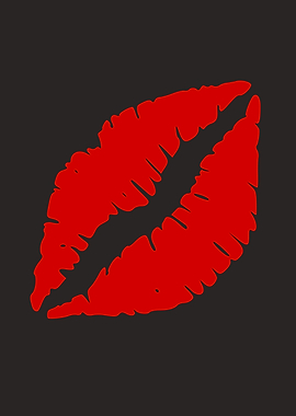 Red Lipstick Kiss Mark