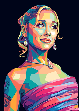 Ariana Grande Pop Art Portrait