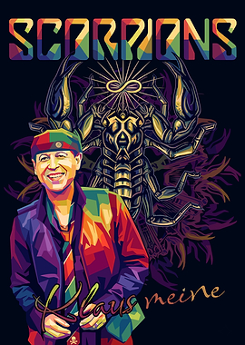 Klaus Meine Scorpions Pop Art