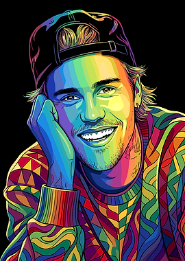 Justin Bieber Pop Art Portrait