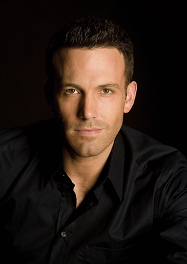 Ben Affleck Black Shirt Portrait