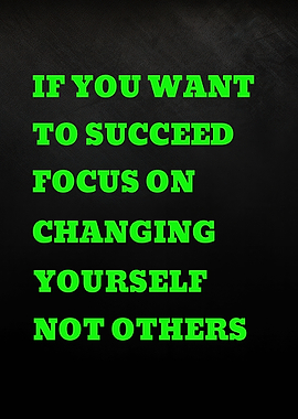 Inspirational Quote on Black Background