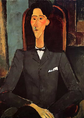 Portrait of a Man in a Suit, amedeo modigliani art