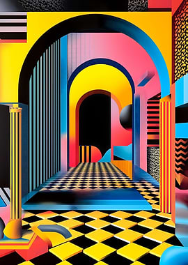 Surreal Architectural Geometric Patterns