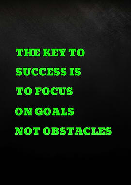 Motivational Quote on Black Background