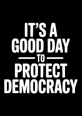 Protect Democracy Text Art