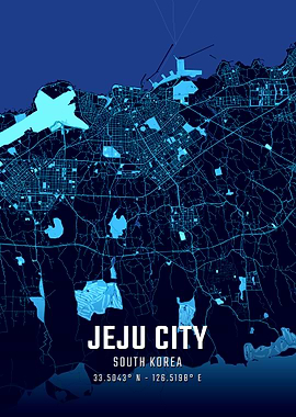 Jeju City Midnight Map
