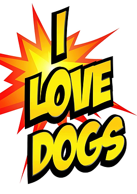 I Love Dogs Comic Art